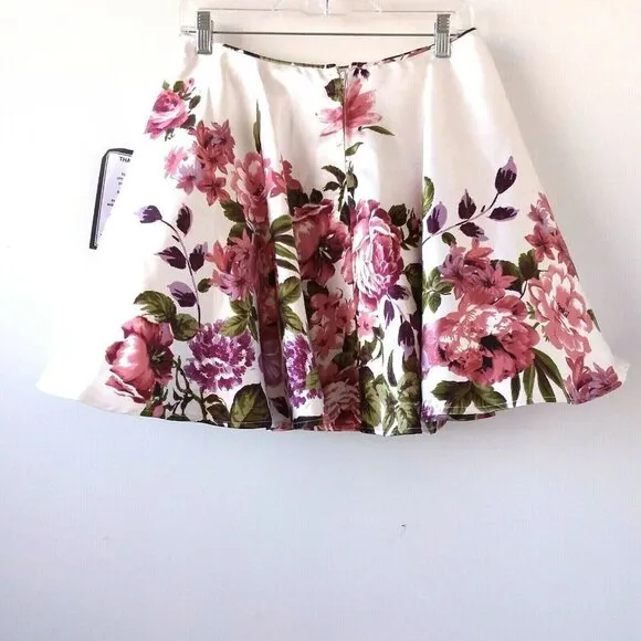 City Studio Semi-Formal Floral/Lace 2-Piece Dress