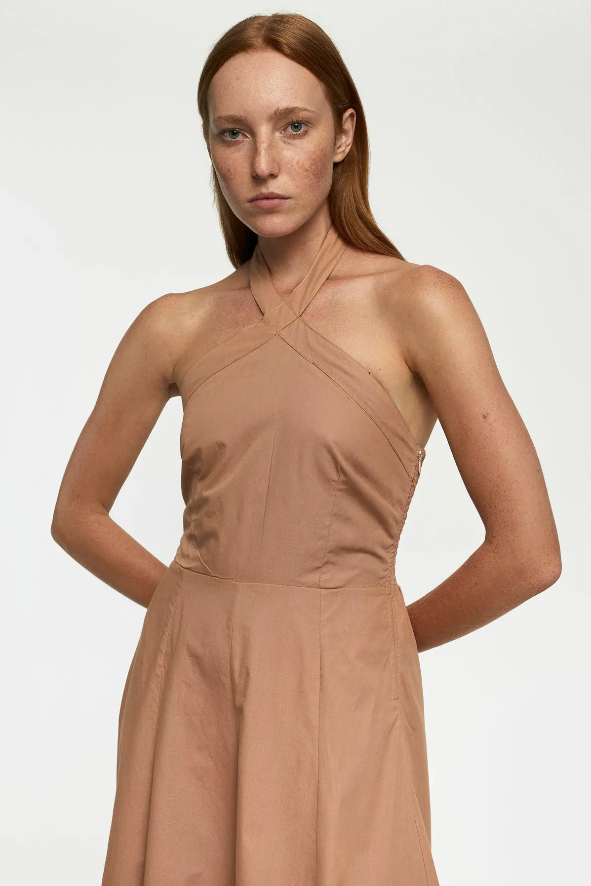 Cross Body Midi Dress
