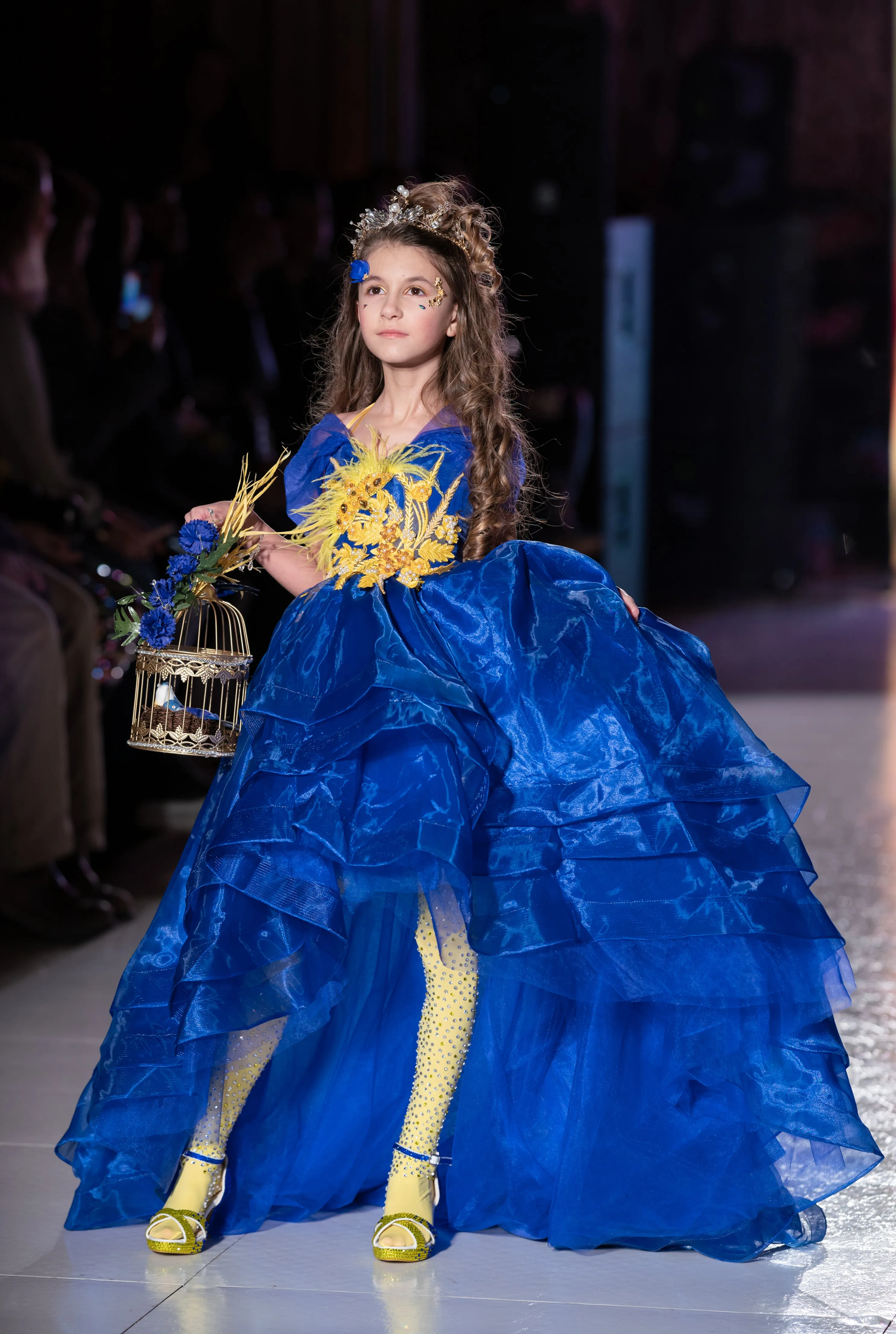 Custom Gown "Hyacinth Macaw"