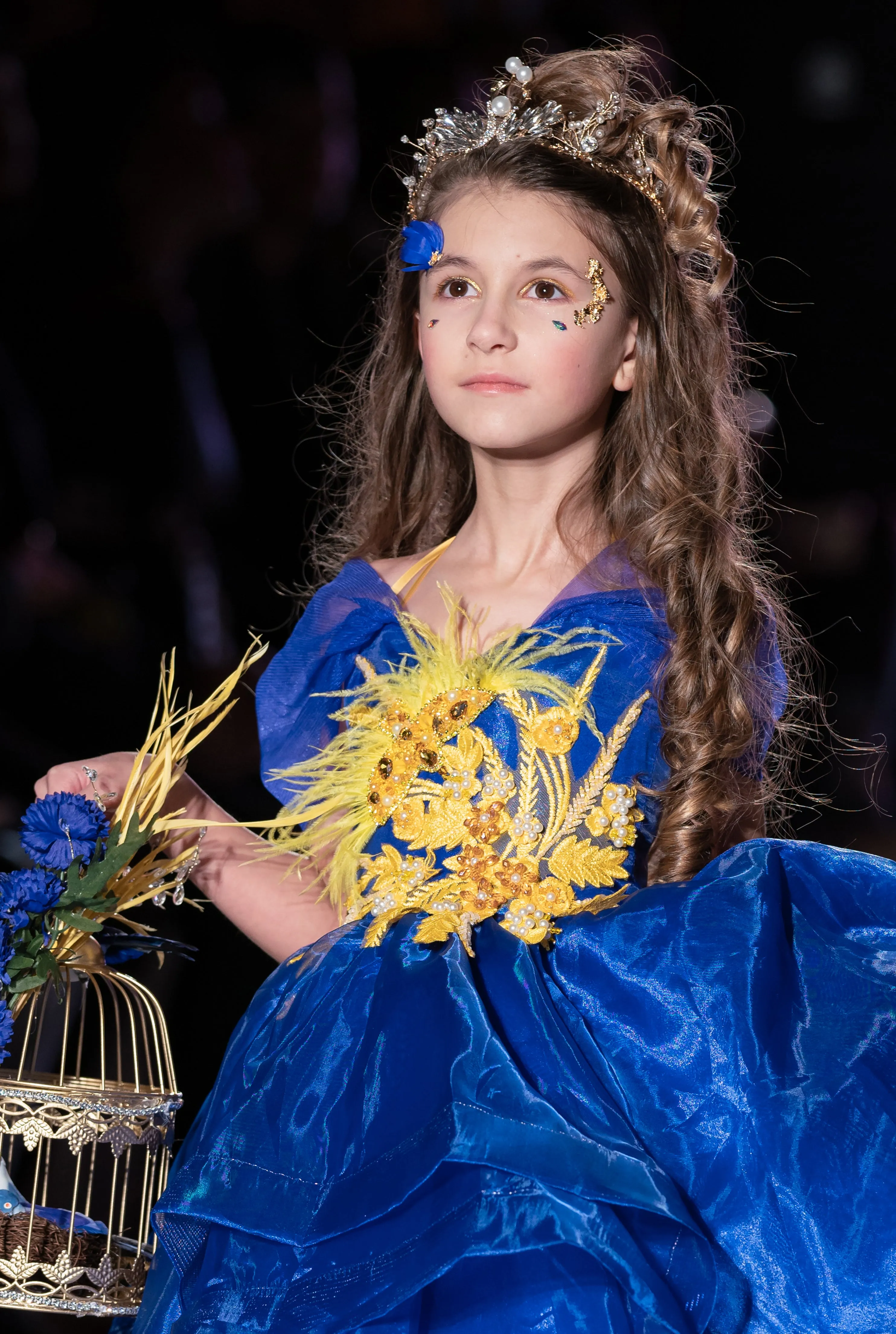 Custom Gown "Hyacinth Macaw"