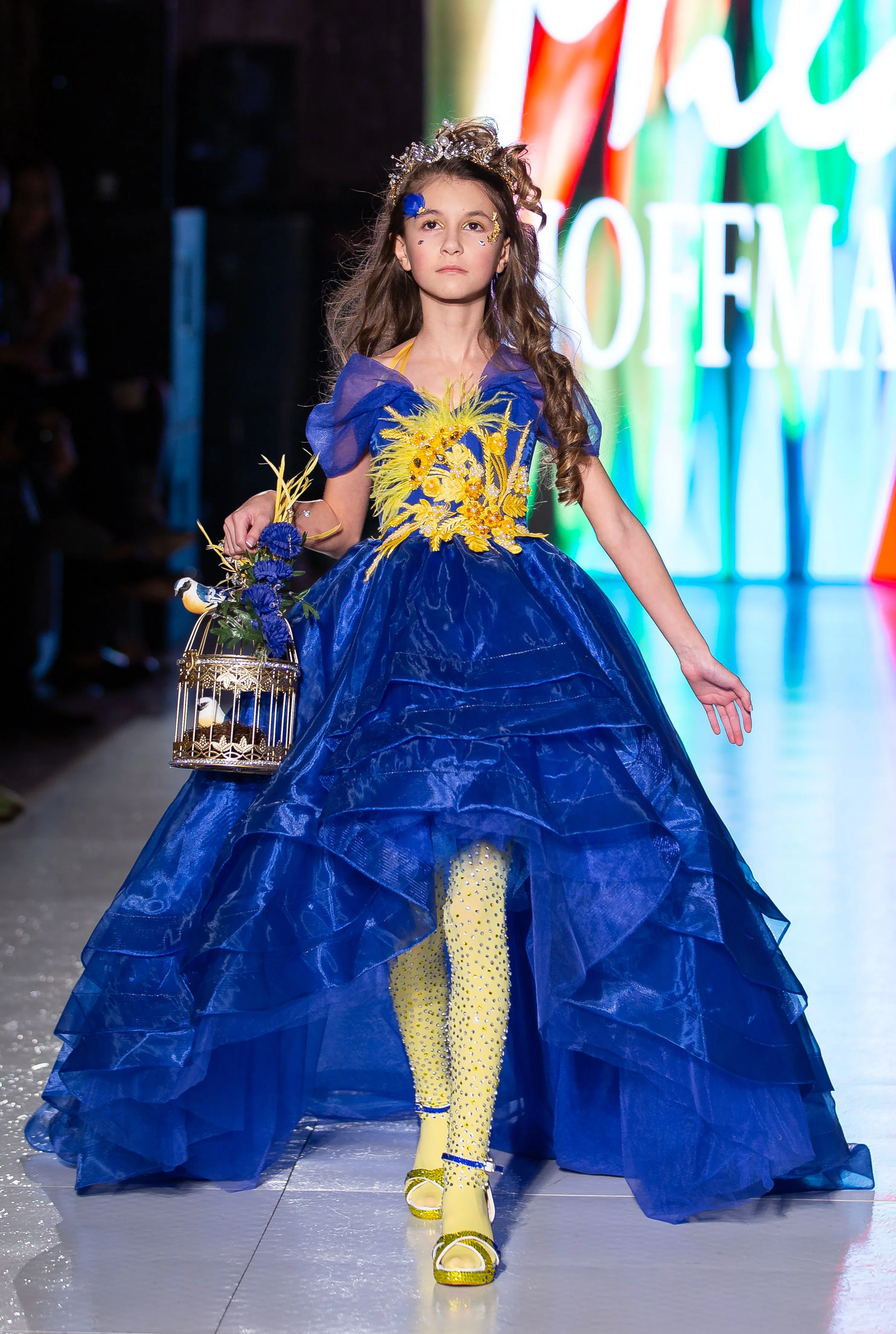 Custom Gown "Hyacinth Macaw"