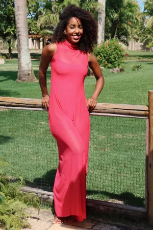 Dark Rose Mesh Dress