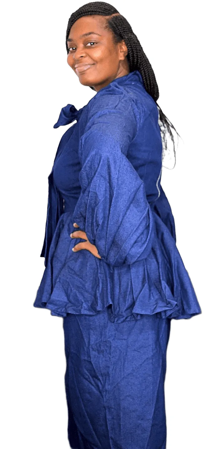 Denim Puff Sleeve Dress