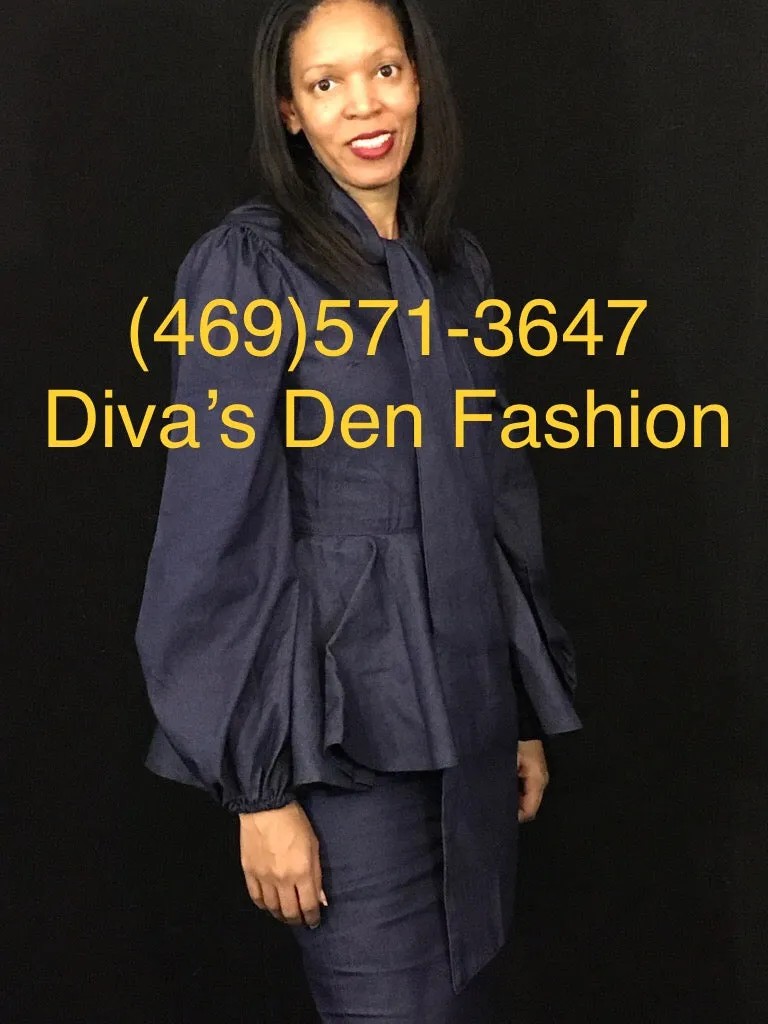 Denim Puff Sleeve Dress