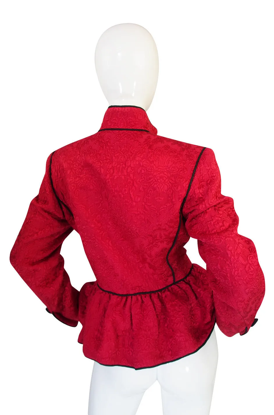 Documented F/W 1990-91 Yves Saint Laurent Red Jacket