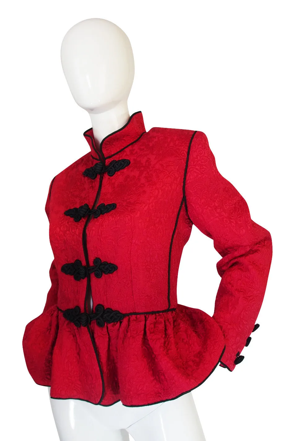 Documented F/W 1990-91 Yves Saint Laurent Red Jacket