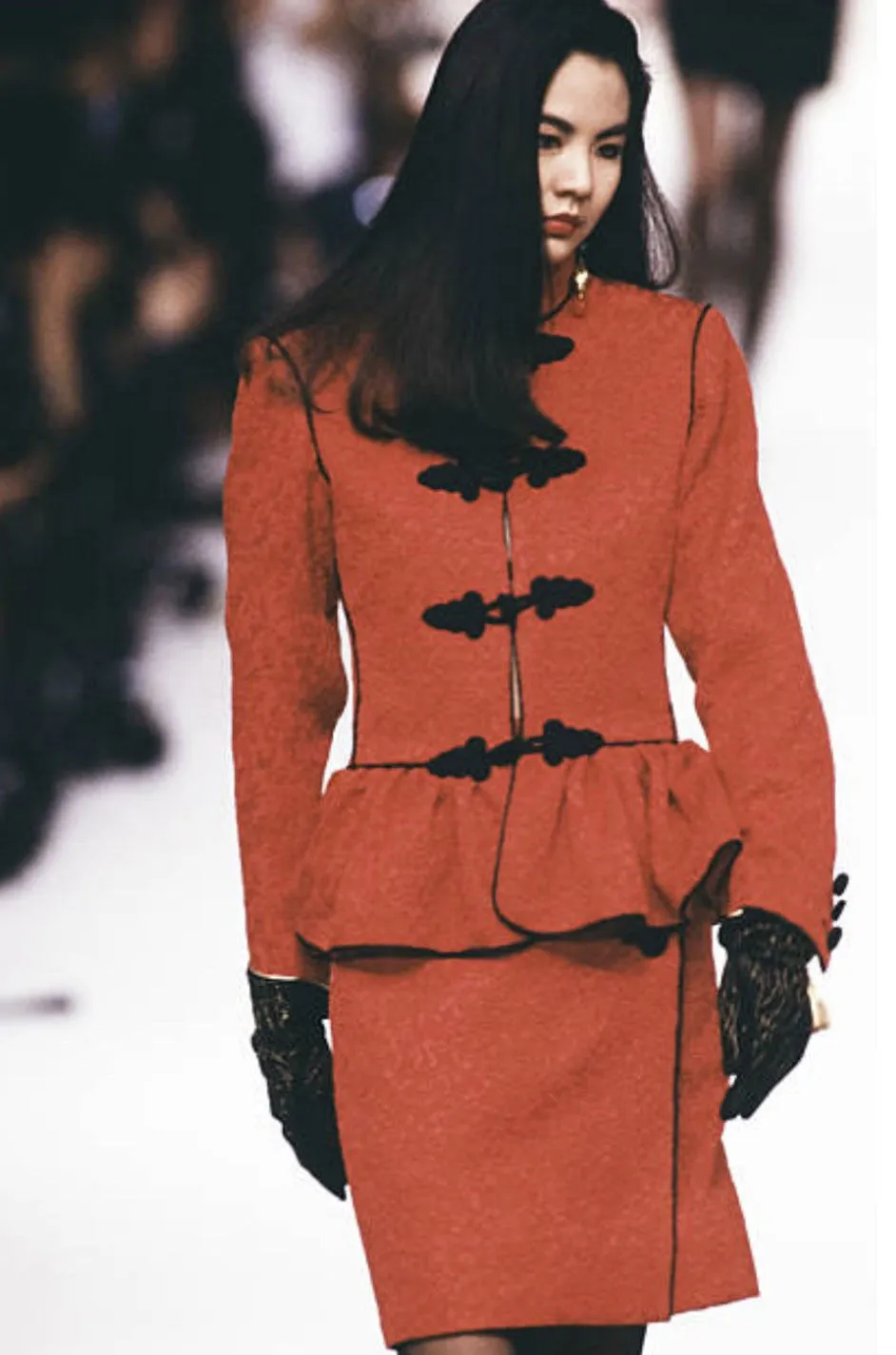 Documented F/W 1990-91 Yves Saint Laurent Red Jacket