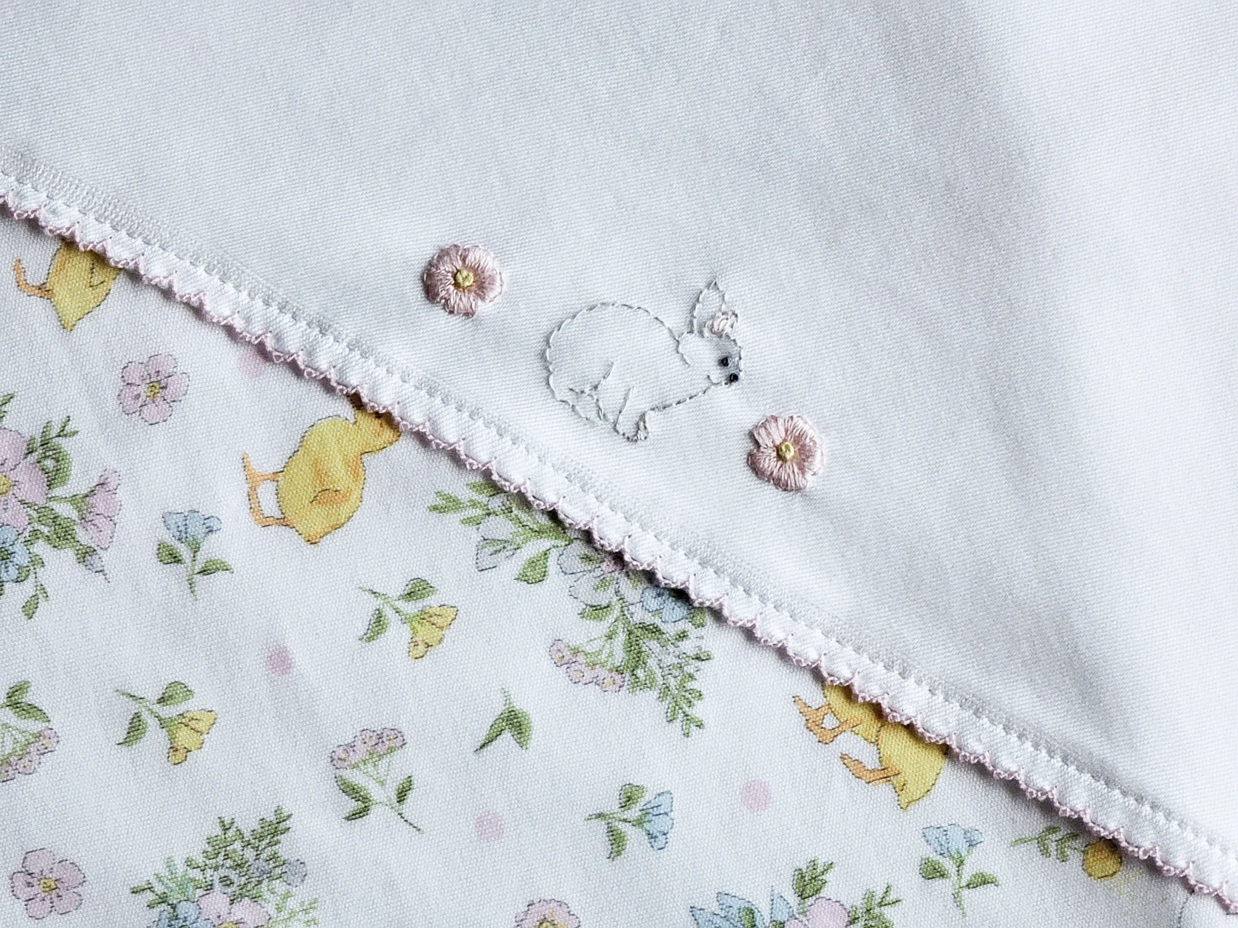 Easter Floral Baby Blanket