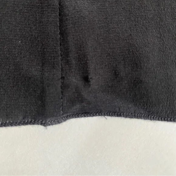 Eileen Fisher 100% Silk U-Neck Sequin Rivulet Black Cocktail Dress- Size Medium