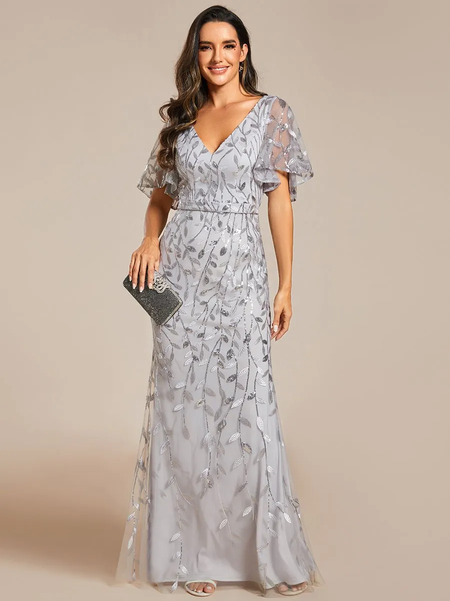 Eliza tulle sleeve mother of bride or bridesmaid dress in more colors