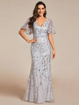 Eliza tulle sleeve mother of bride or bridesmaid dress in more colors