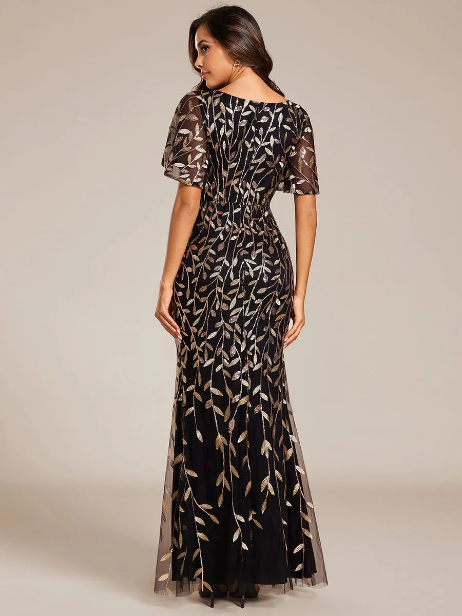 Eliza tulle sleeve mother of bride or bridesmaid dress in more colors