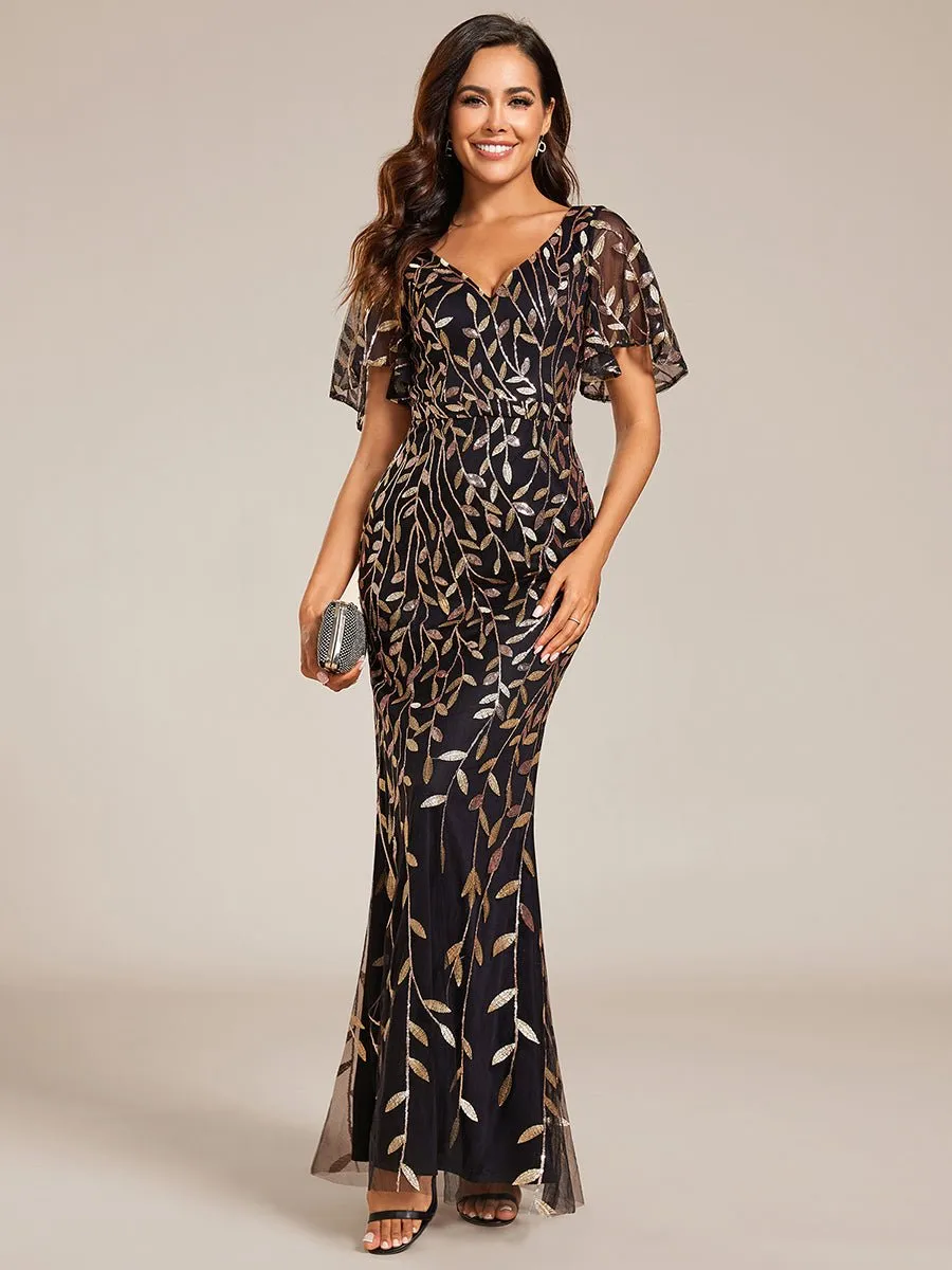 Eliza tulle sleeve mother of bride or bridesmaid dress in more colors