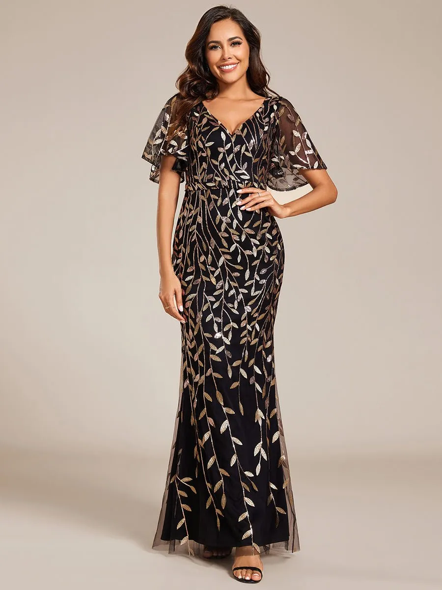 Eliza tulle sleeve mother of bride or bridesmaid dress in more colors