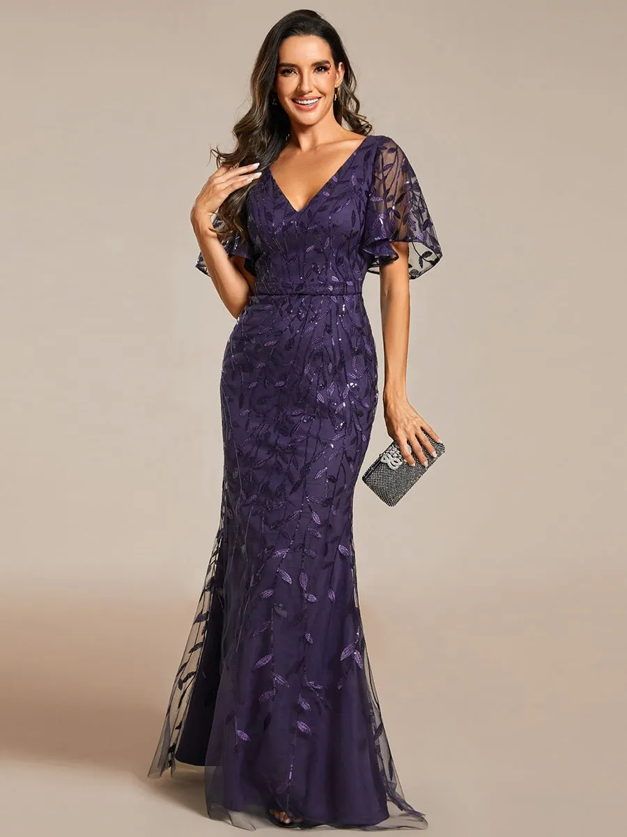 Eliza tulle sleeve mother of bride or bridesmaid dress in more colors