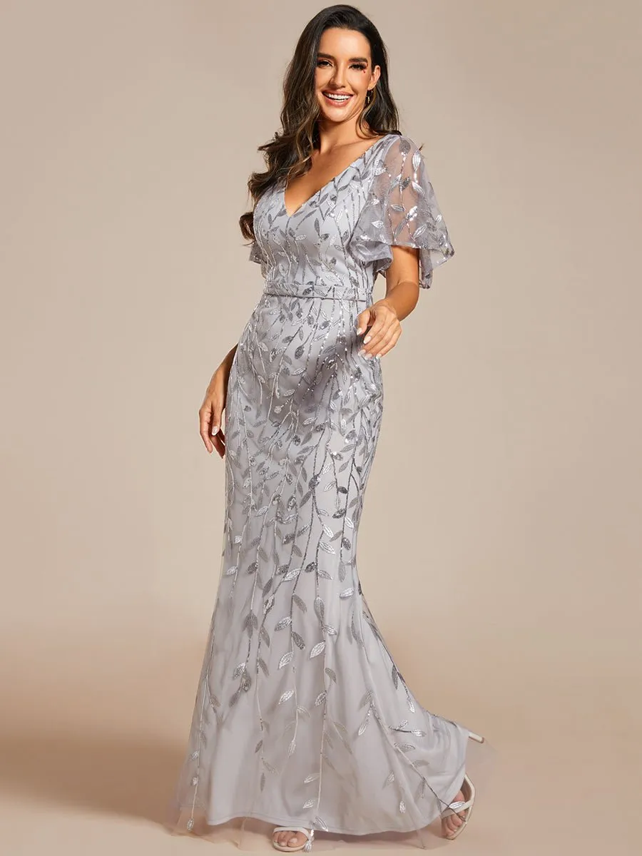 Eliza tulle sleeve mother of bride or bridesmaid dress in more colors