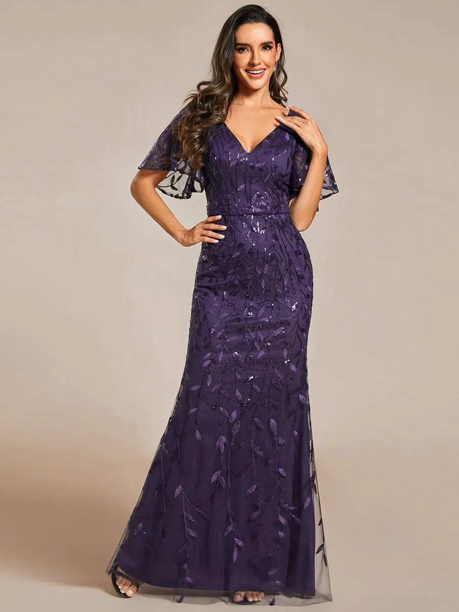Eliza tulle sleeve mother of bride or bridesmaid dress in more colors