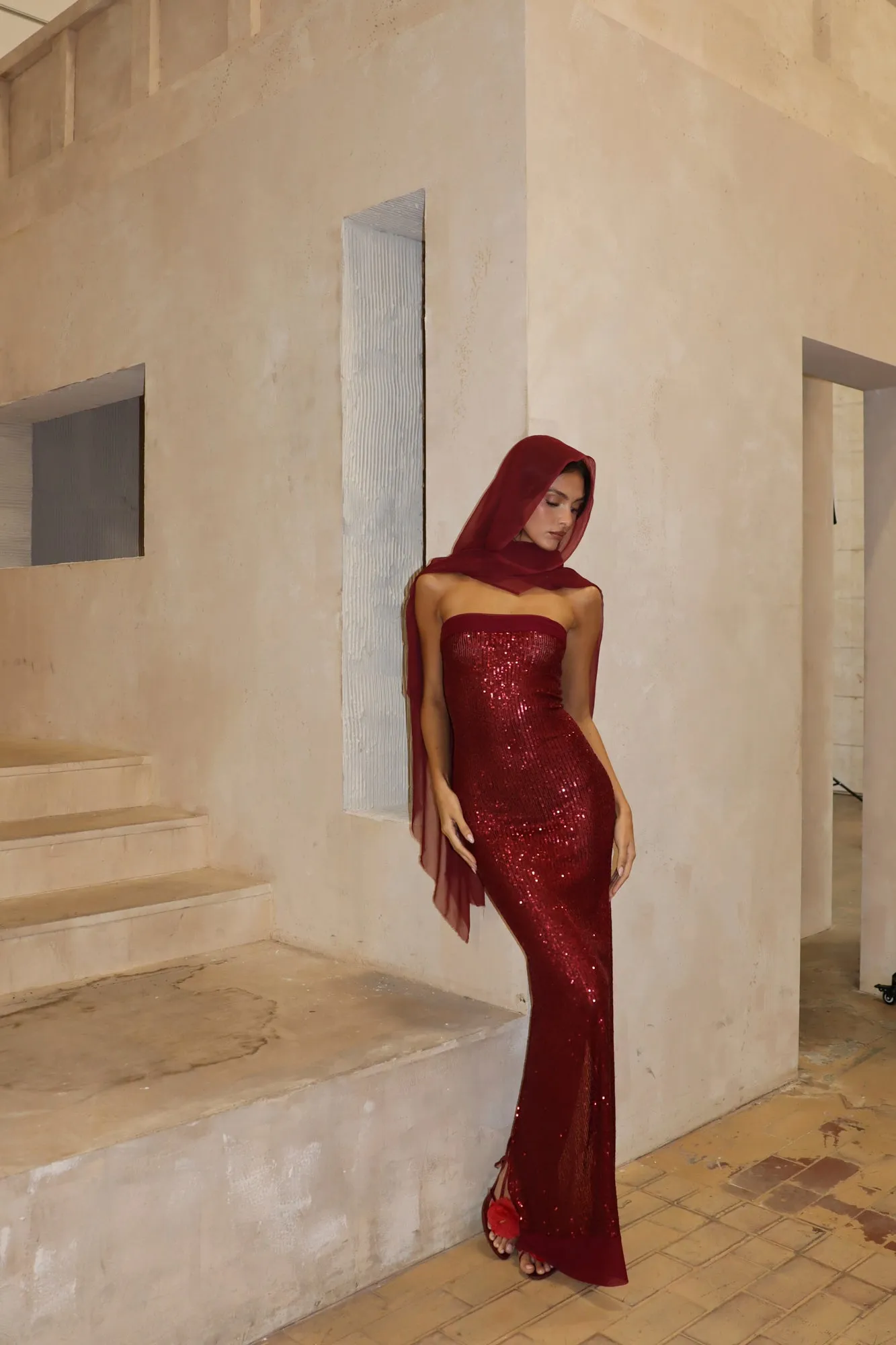 ELIZABETH DRESS - RUBY