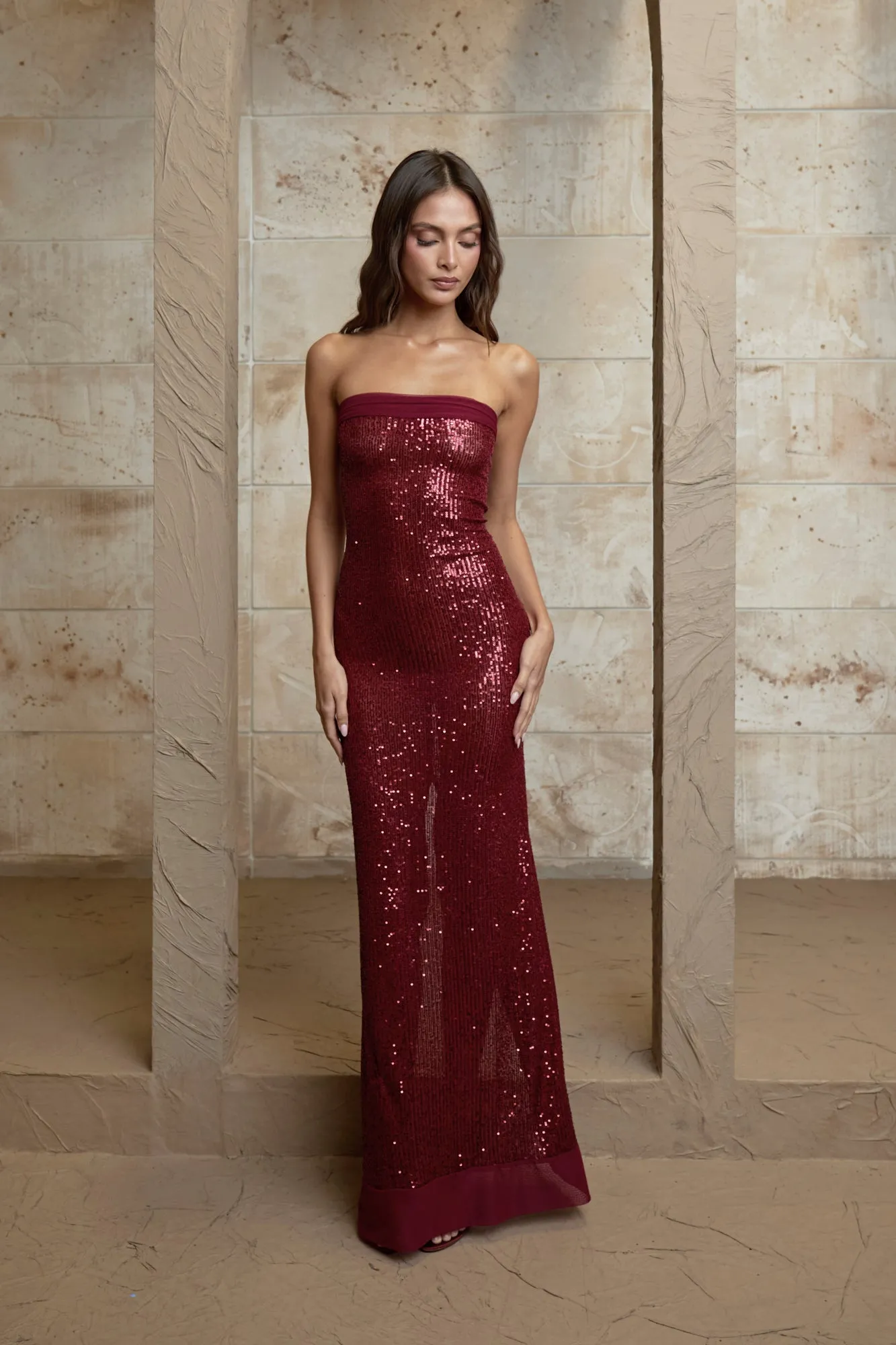 ELIZABETH DRESS - RUBY