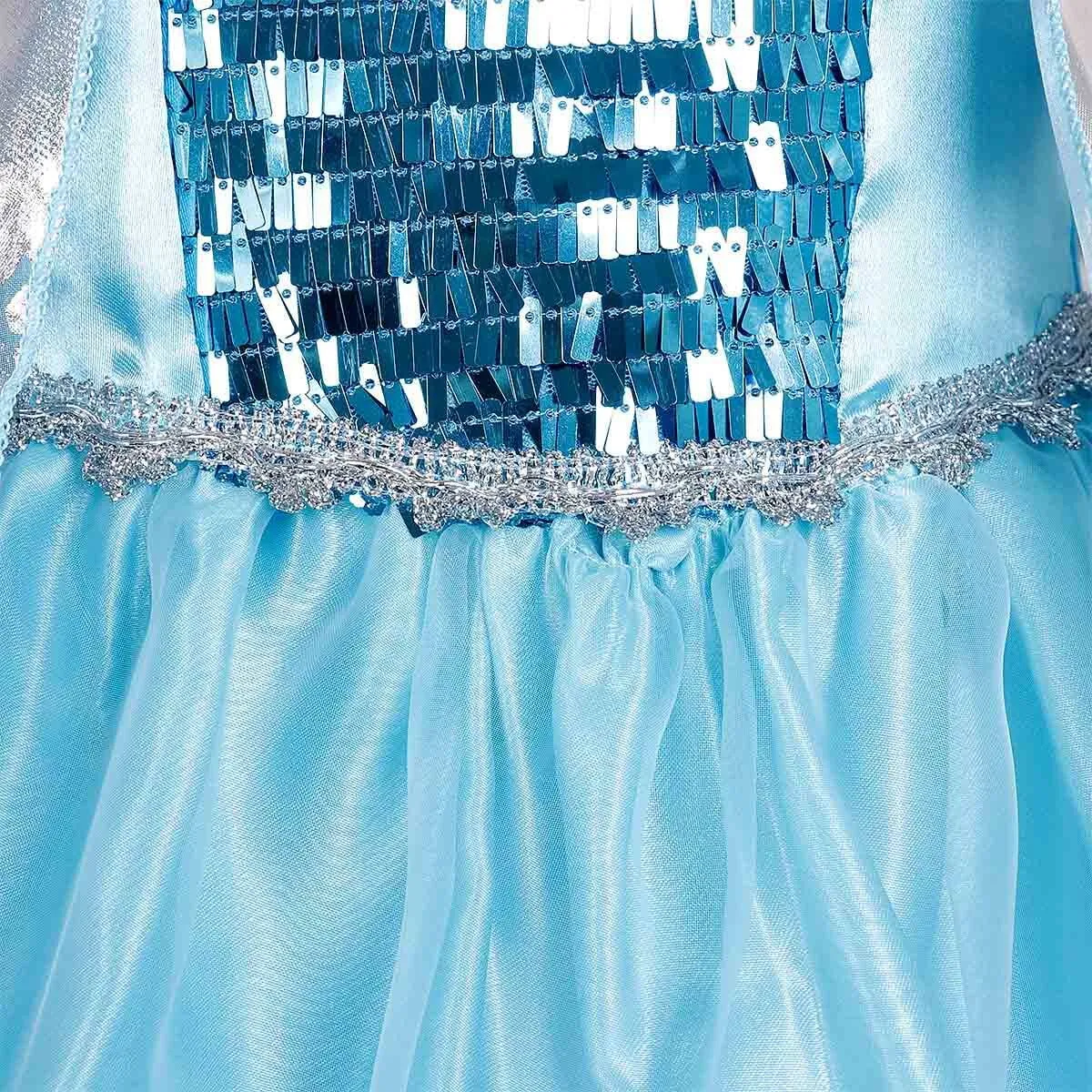 Elsa Dress Up Costume For Little Girls 3-8 Years