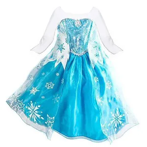 Elsa Dress Up Costume For Little Girls 3-8 Years