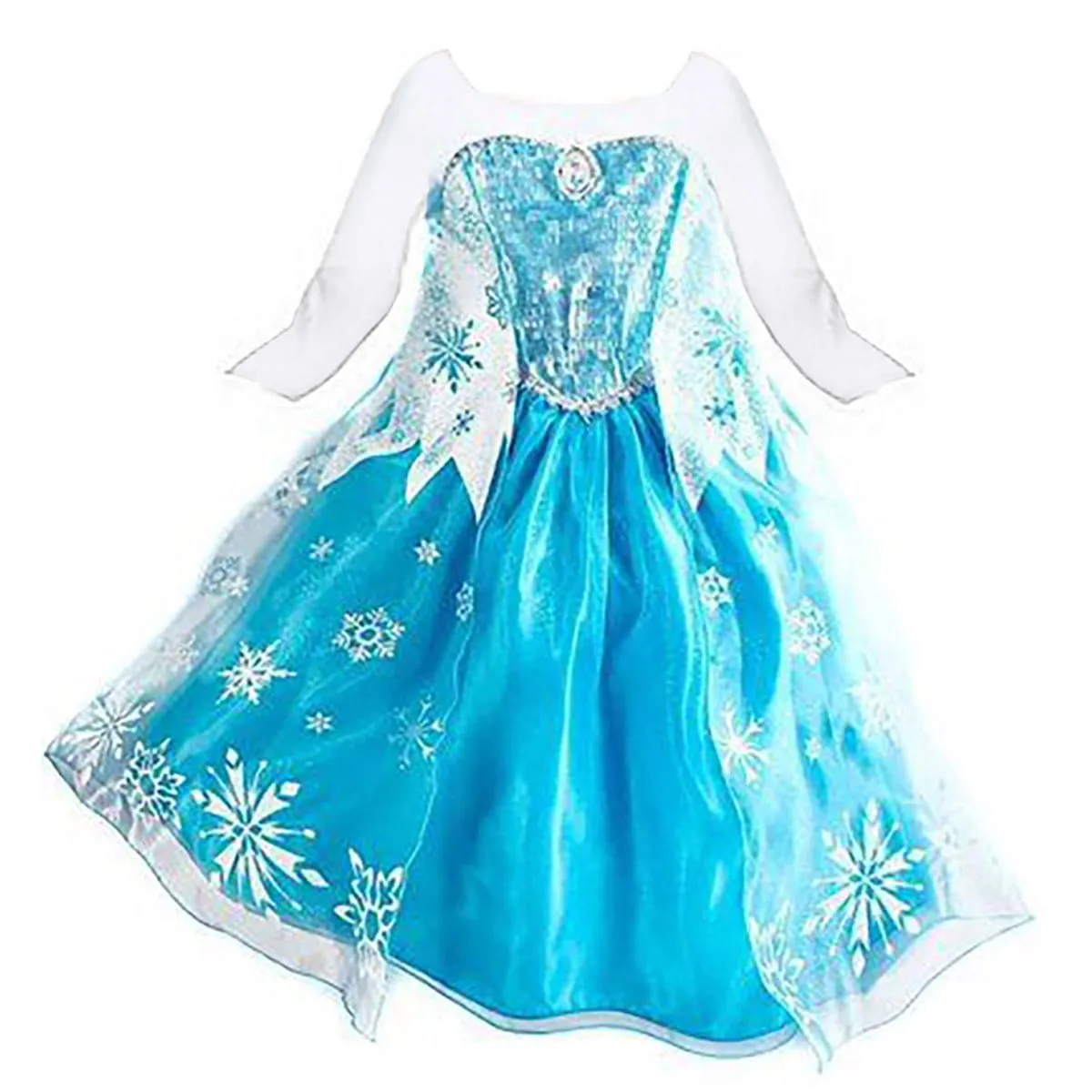 Elsa Dress Up Costume For Little Girls 3-8 Years