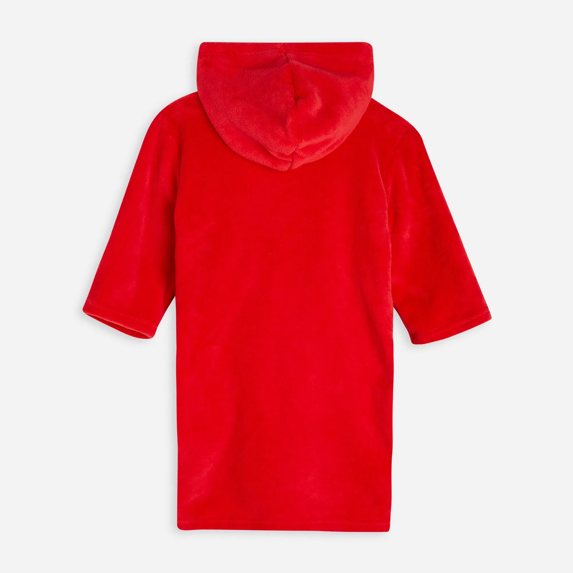 Embroidered Red Classic Dressing Gown