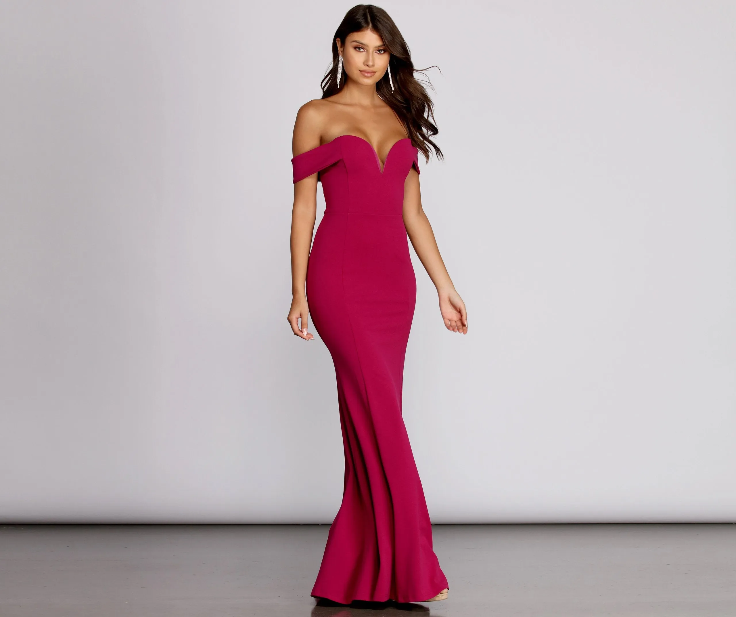 Emerson Formal Stylish Lattice Mermaid Dress