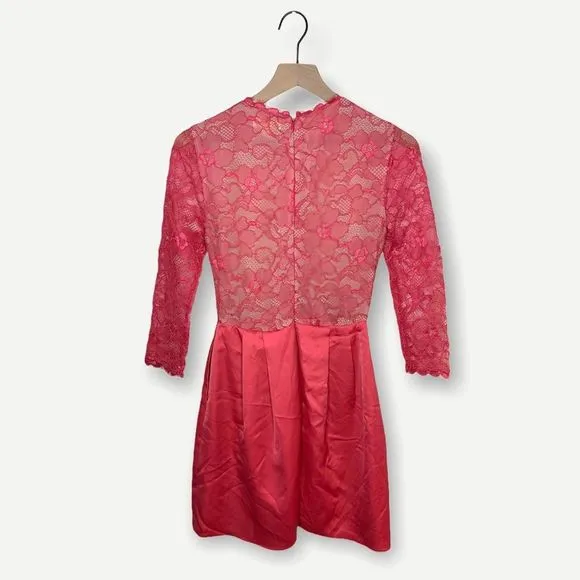 Erin Fetherston Rose Bud Lace Fit &amp; Flare Dress
