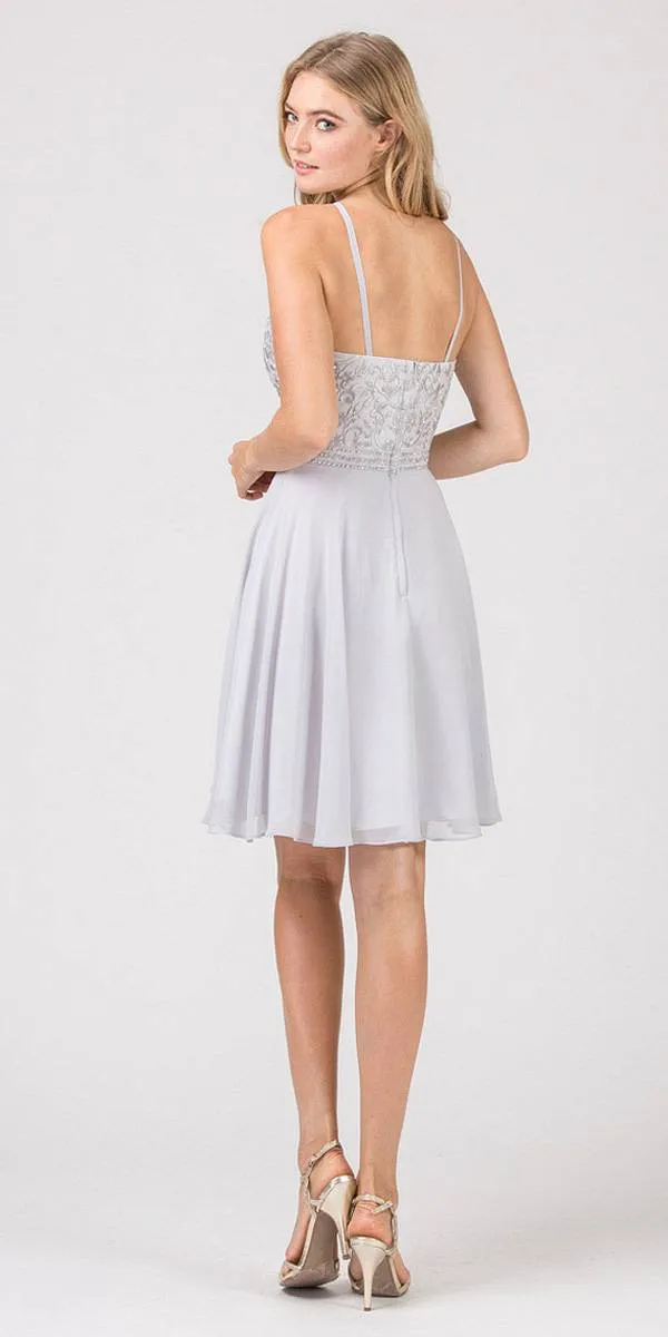 Eureka 8222 Halter Short Fit and Flare Homecoming Dress
