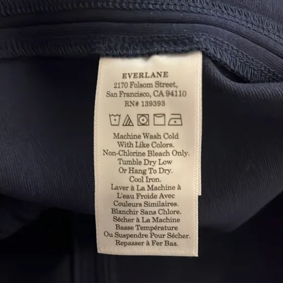 Everlane | New The Dream Everywhere midi dress Womens size 20 navy blue stretch