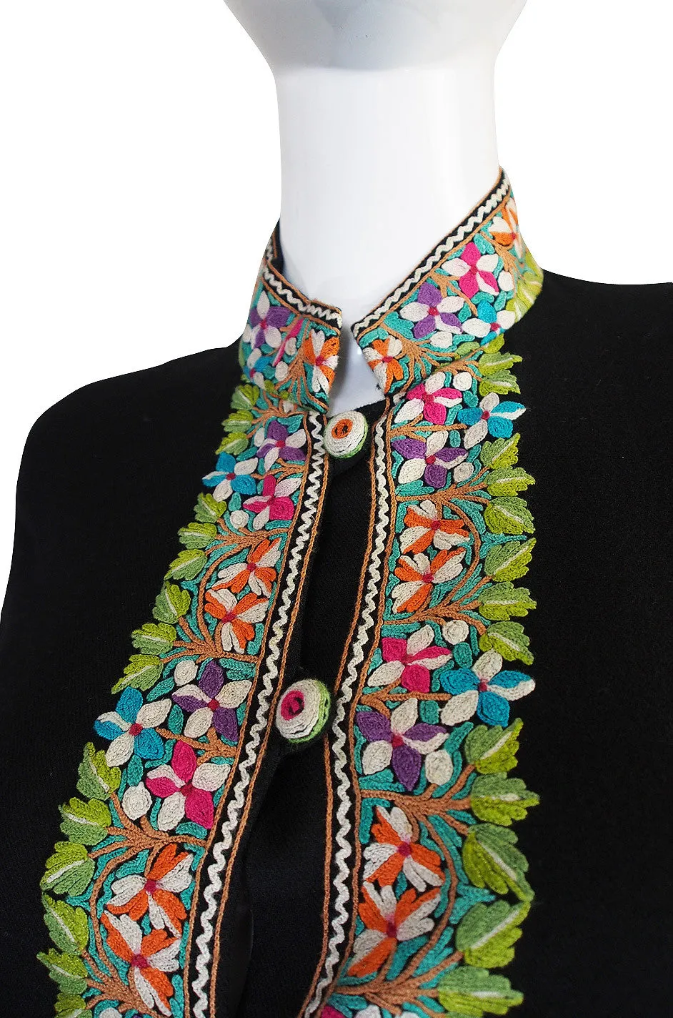 Exceptional Antique Hand Embroidered Coat or Gown