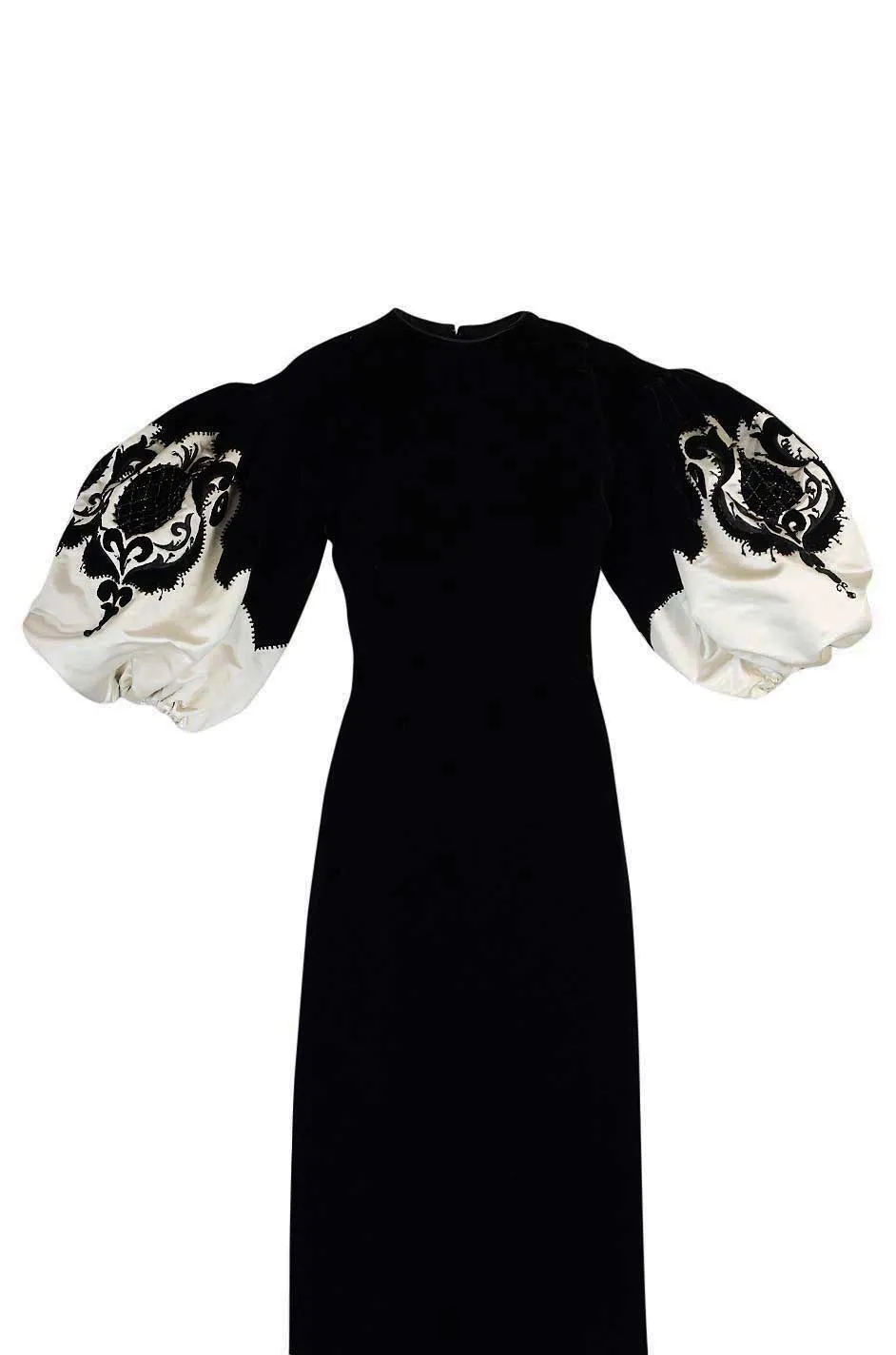 Fall 1977 Pierre Balmain Haute Couture Lesage Beaded Velvet Dress