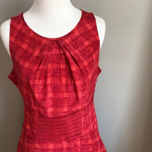 Feminine fit and flare Goji Plaid dress