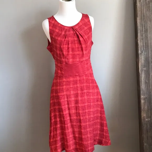 Feminine fit and flare Goji Plaid dress