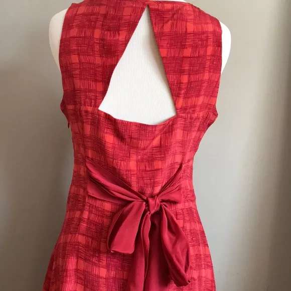 Feminine fit and flare Goji Plaid dress