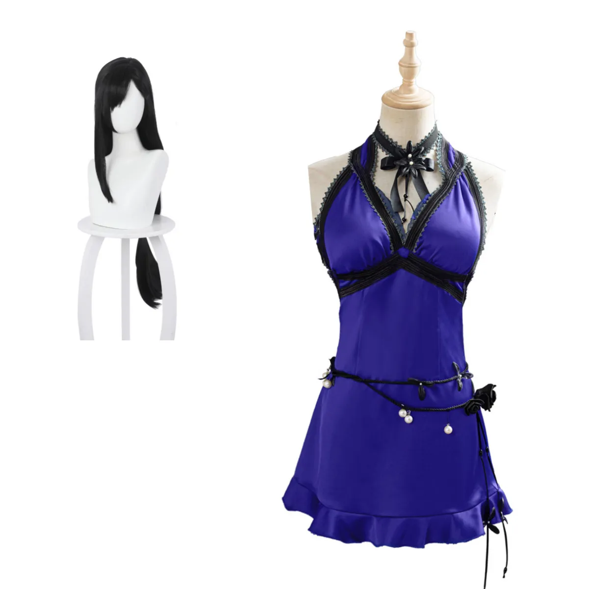 Final Fantasy VII Remake Tifa Lockhart Purple Gown Dress Cosplay Costume Ourfits