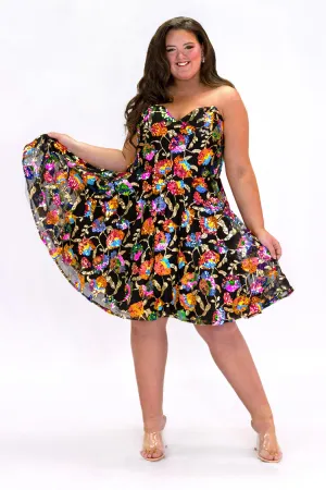 Floral Flirt Party Dress <br> JK2501