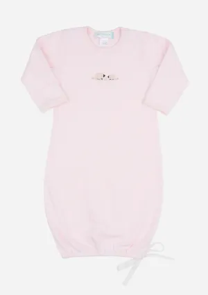 Fluffy Sheep Baby Gown, Blush