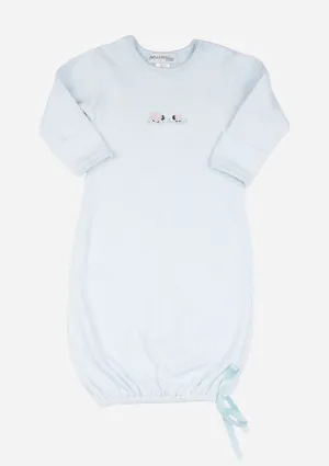 Fluffy Sheep Baby Gown, in Sky Blue
