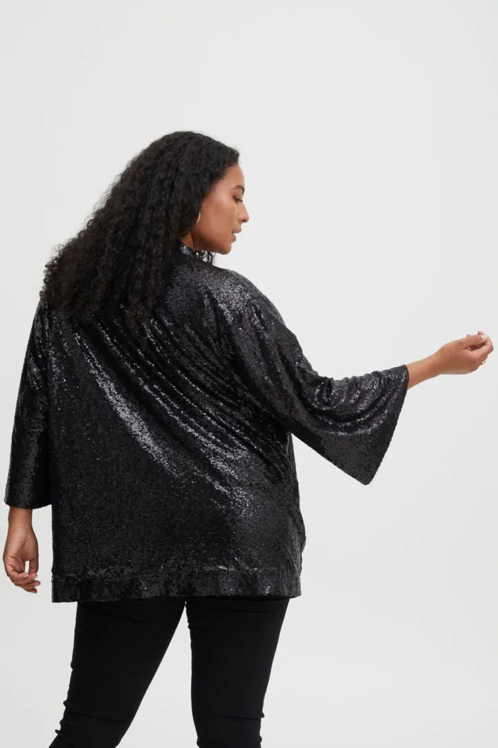 Fransa Raya Plus Size sequin jacket