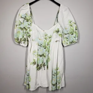 Free People Peony Babydoll Puff Sleeve Dress Size Large