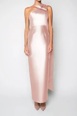 Gabriella Silk and Wool Column Gown