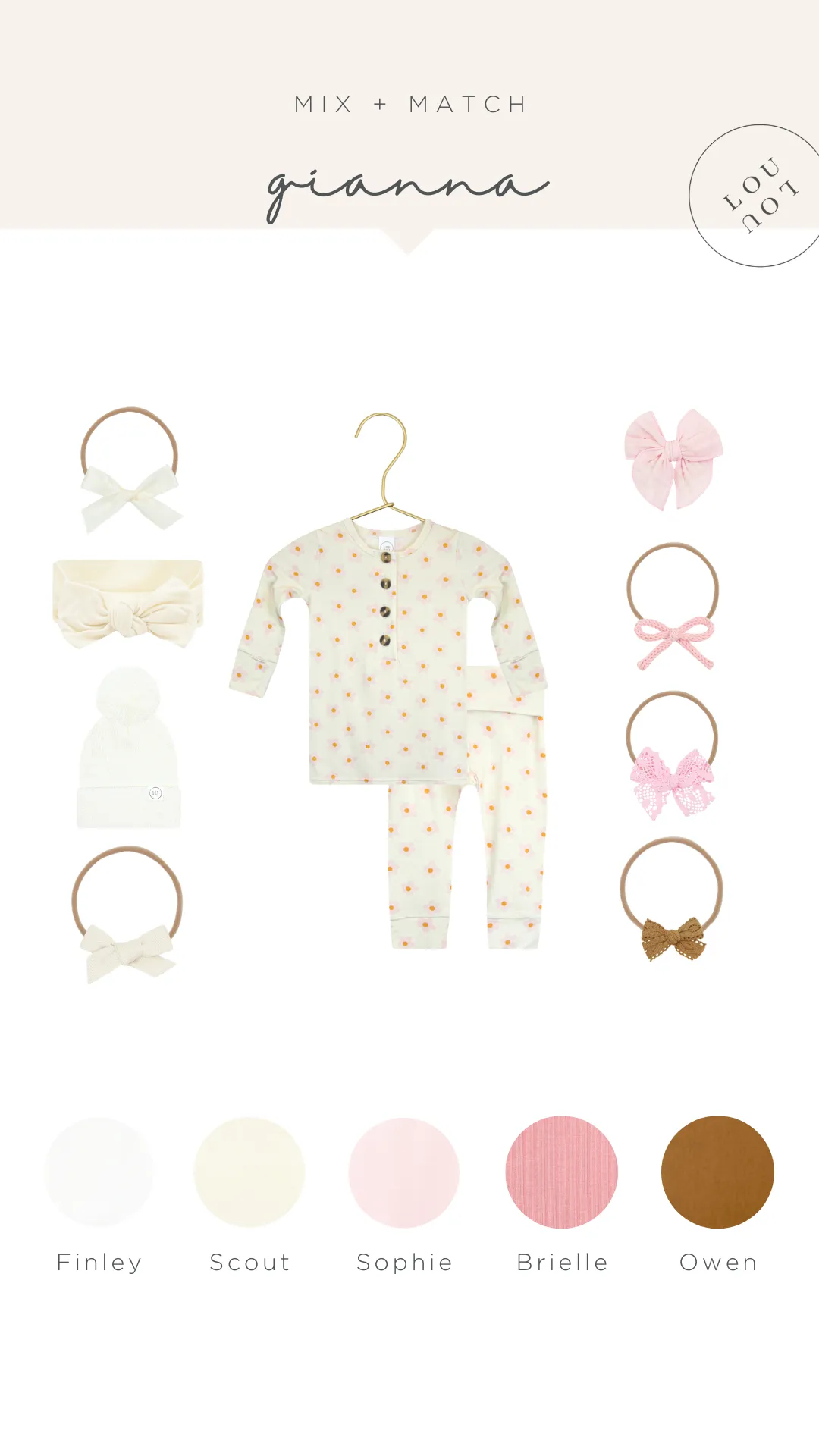 Gianna Newborn Headband Bundle (Gown)