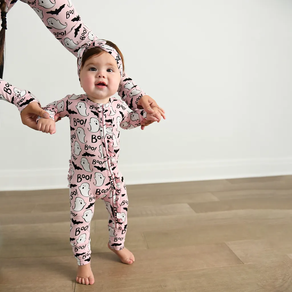 Gigi and Max Boo Ruffle Zip One Piece