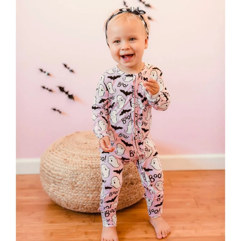 Gigi and Max Boo Ruffle Zip One Piece