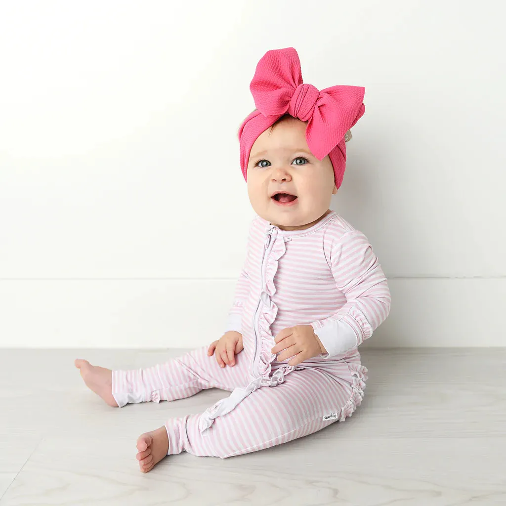 Gigi and Max Izzy Stripe Ruffle Zip One Piece