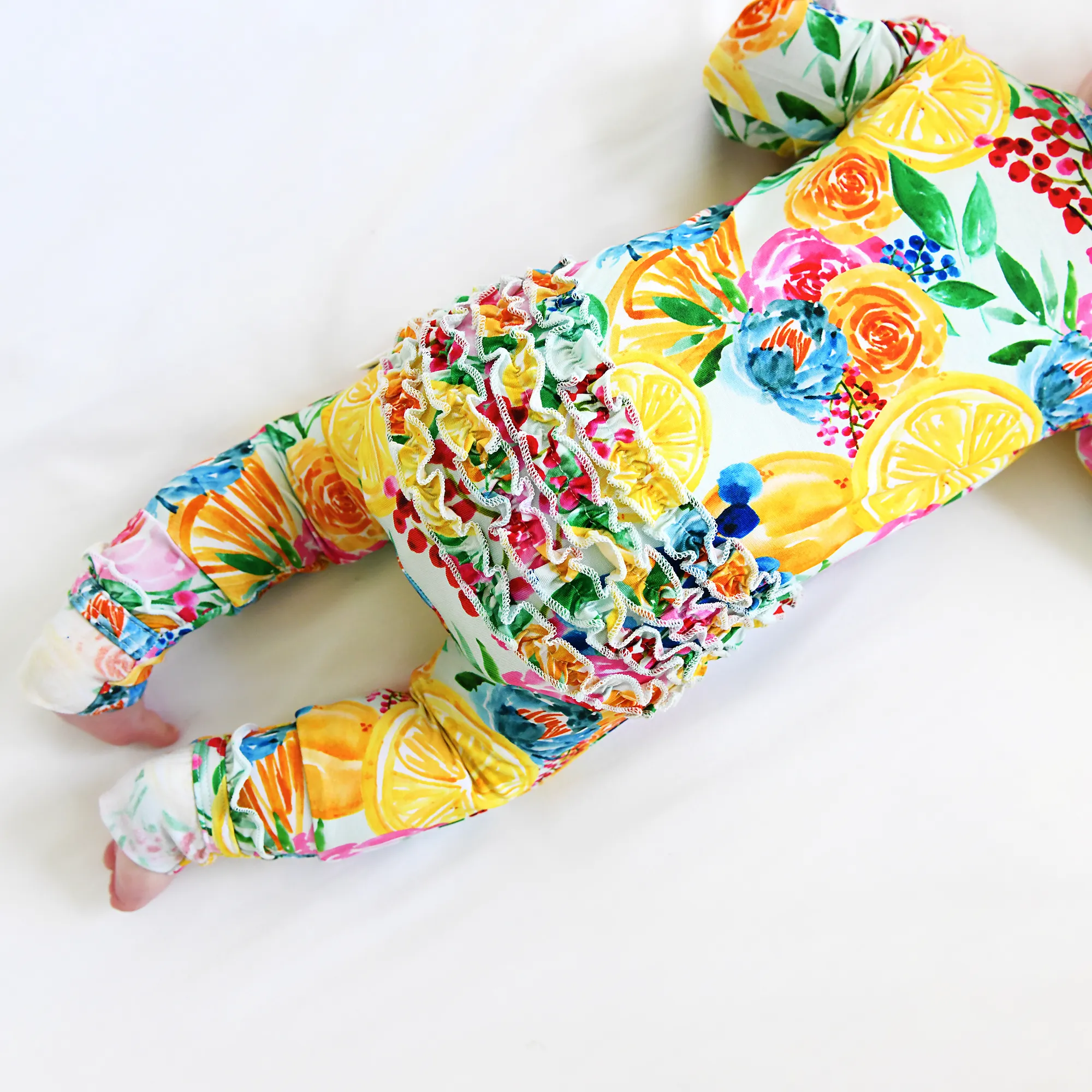 Gigi and Max Lillyana Lemon Ruffle Zip One Piece