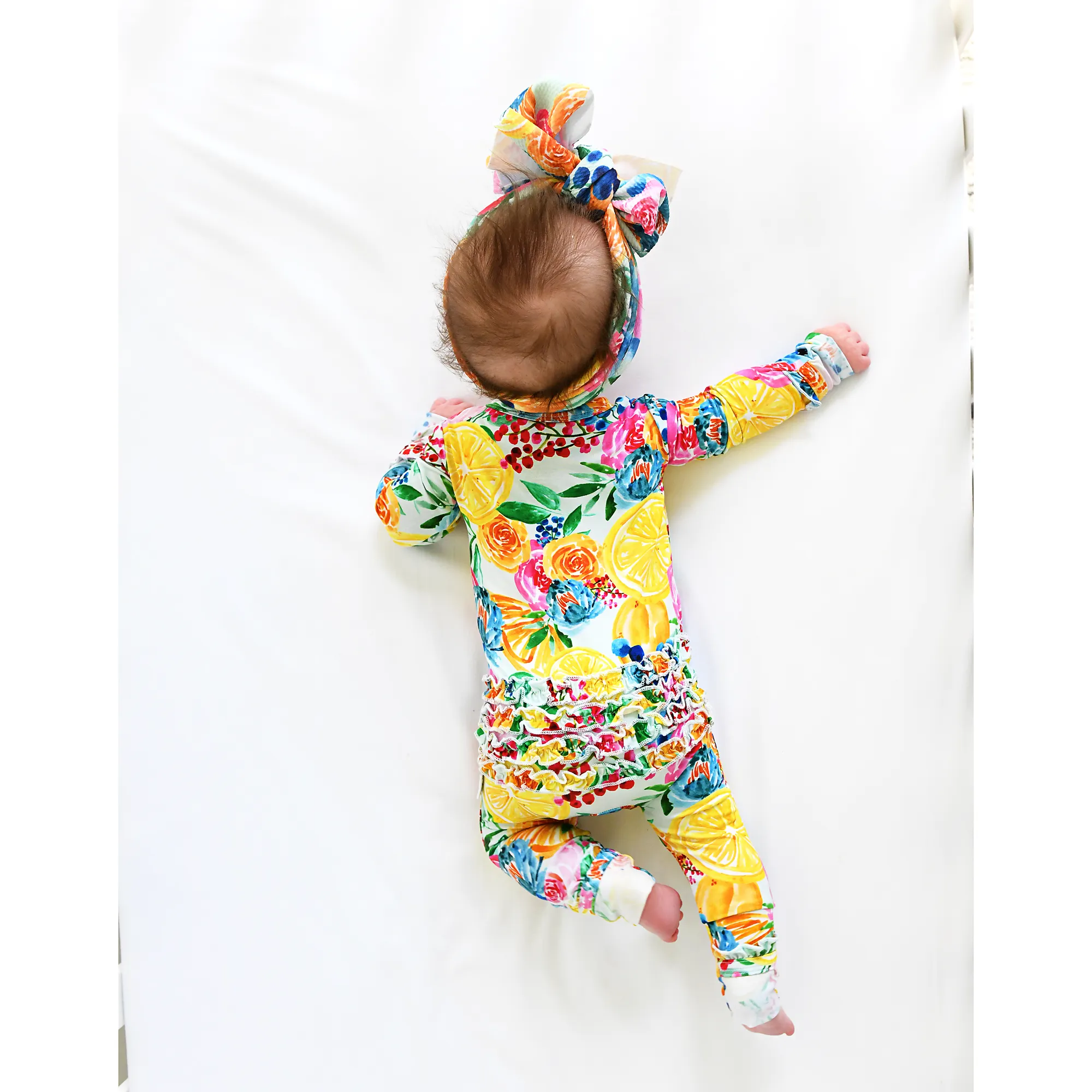 Gigi and Max Lillyana Lemon Ruffle Zip One Piece
