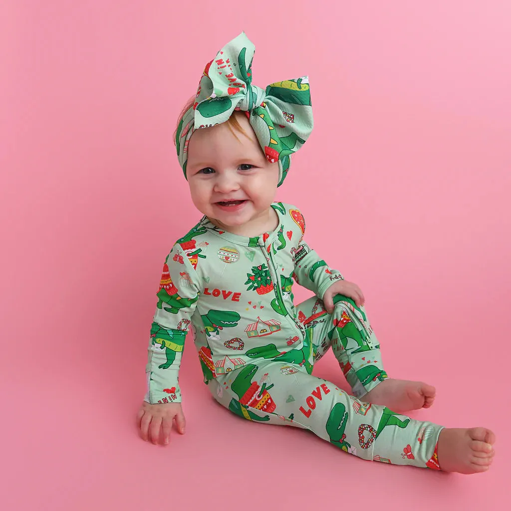 Gigi and Max Rex Green Dino Zip One Piece
